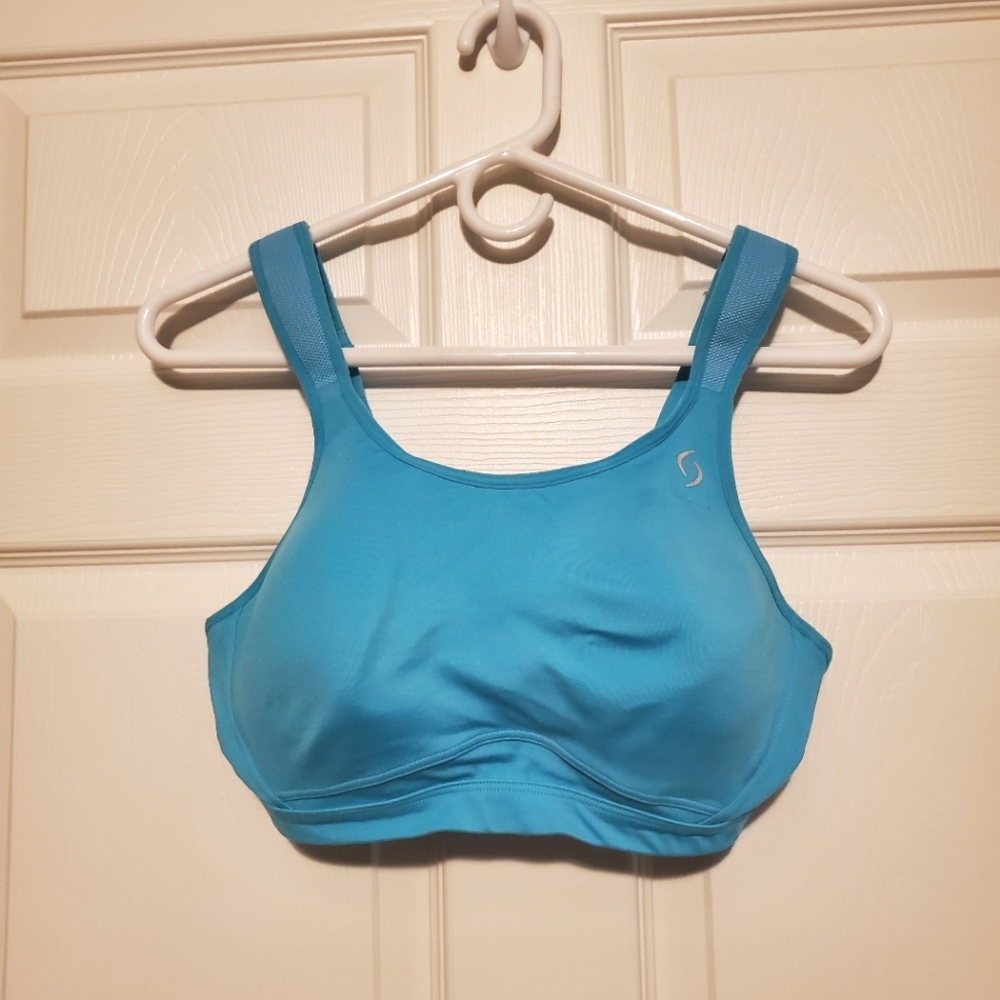 Moving Comfort Maia Sports Bra in Robin Egg Blue - 34DD